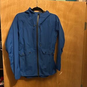 Chrome Industries Blue Hooded Rain Jacket
